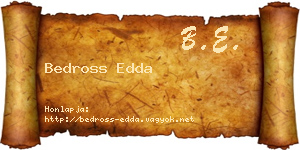 Bedross Edda névjegykártya